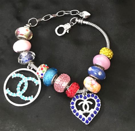 chanel charm bracelet ebay|Chanel inspired charms for bracelets.